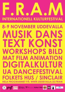 F.R.A.M. är en internationell kulturfestival som hålls i Folkets hus, Uddevalla, 8-9 november 2014.